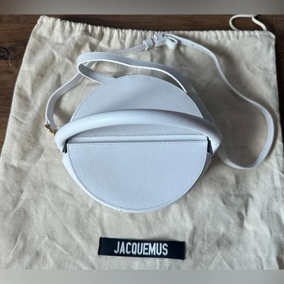 JACQUEMUS-AUTHENTIC Imported (NWT) White Leather La Boîte à Gateaux Hand Bag - Picture 5 of 16
